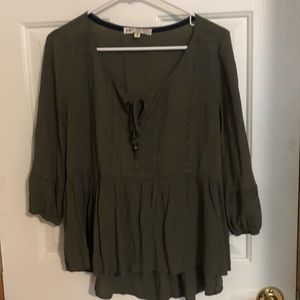 Dark green top